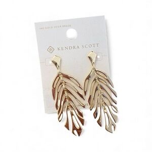 Kendra Scott Gold Luca Drop Earrings NWT